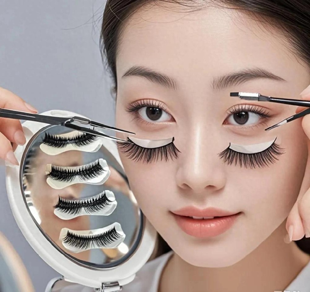 False eyelashes come in white! Ultra-detailed fake eyelashes pasting tutorial
